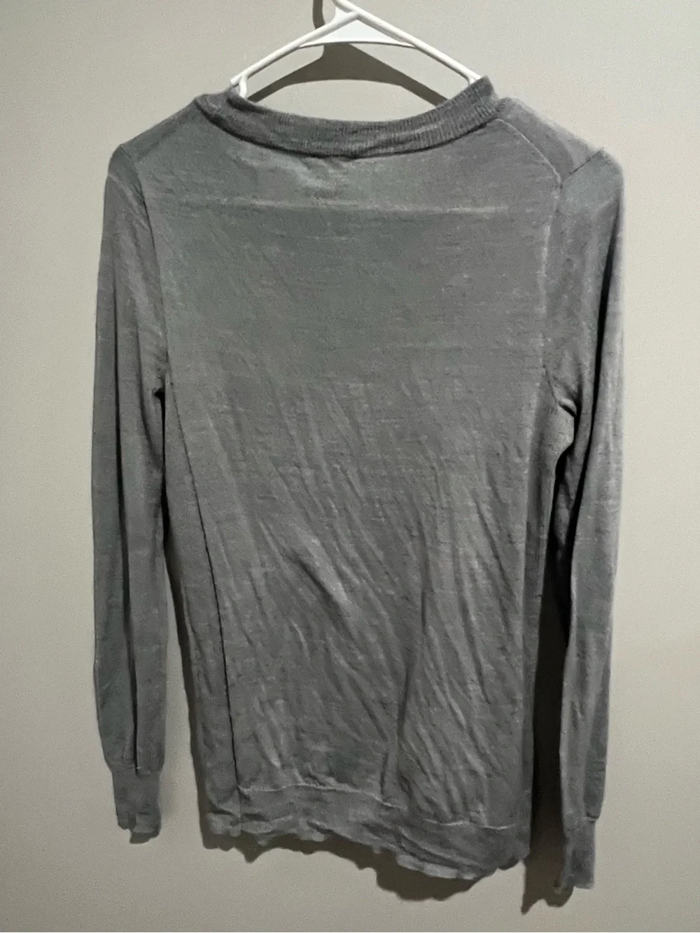 J. Crew Women's XS Merino Wool Gray Crewneck Sweater